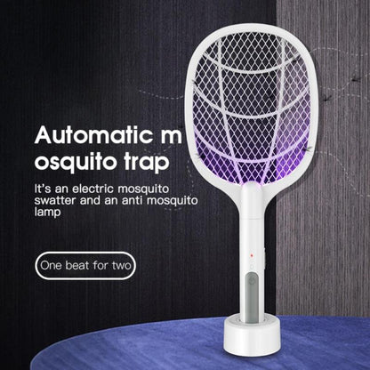 Mosquito Electric Flies Swatter Killer With UV Light USB Rechargeable LED Lamp Summer Mosquito Trap Racket Anti Insect Swatter