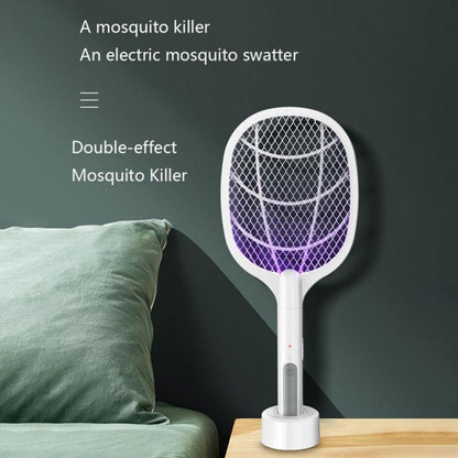 Mosquito Electric Flies Swatter Killer With UV Light USB Rechargeable LED Lamp Summer Mosquito Trap Racket Anti Insect Swatter