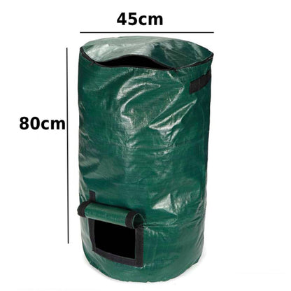 AMKOY Organic Waste Kitchen Garden Yard Compost Bag Environmental PE Cloth Planter Kitchen Waste Disposal Organic Compost Bag