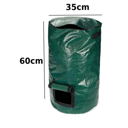 AMKOY Organic Waste Kitchen Garden Yard Compost Bag Environmental PE Cloth Planter Kitchen Waste Disposal Organic Compost Bag