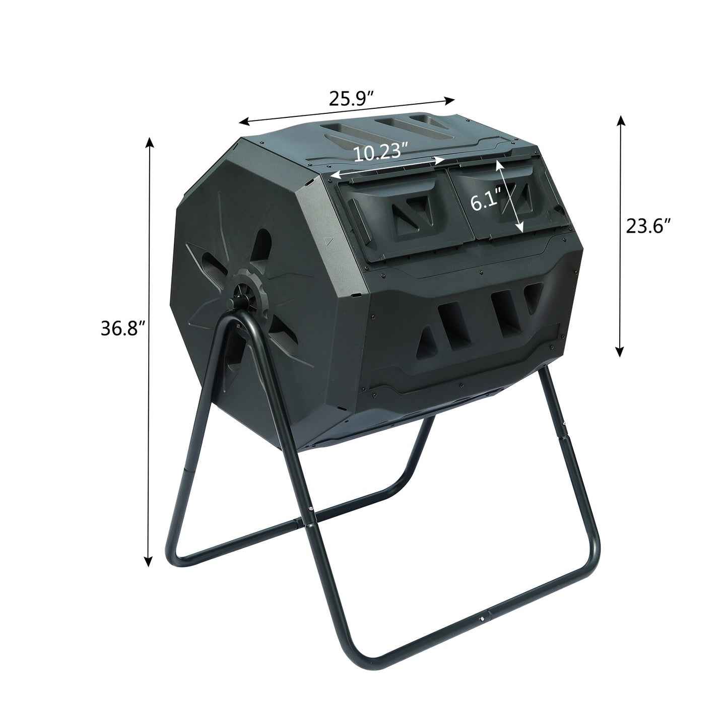 42 Gallon Compost Bin Outdoor Compost Box Bucket Garden Tipping Bucket Corrosion Preventive Aerobic Fermentation Kitchen Waste