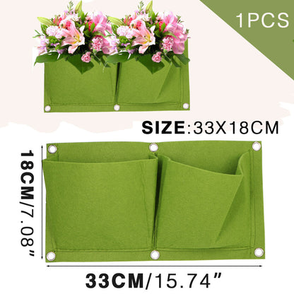 NEW Wall Hanging Pockets Planting Bags Flower Pot Waterproof Grow Bag Garden Planter Vertical Suculentas Plant Pot Home Decor