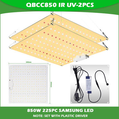 Full Spectrum 600W Grow Lamp For Plants High PPFD Uv Light Plants 2x3FT Tent For Seedling, Veg and Blooming