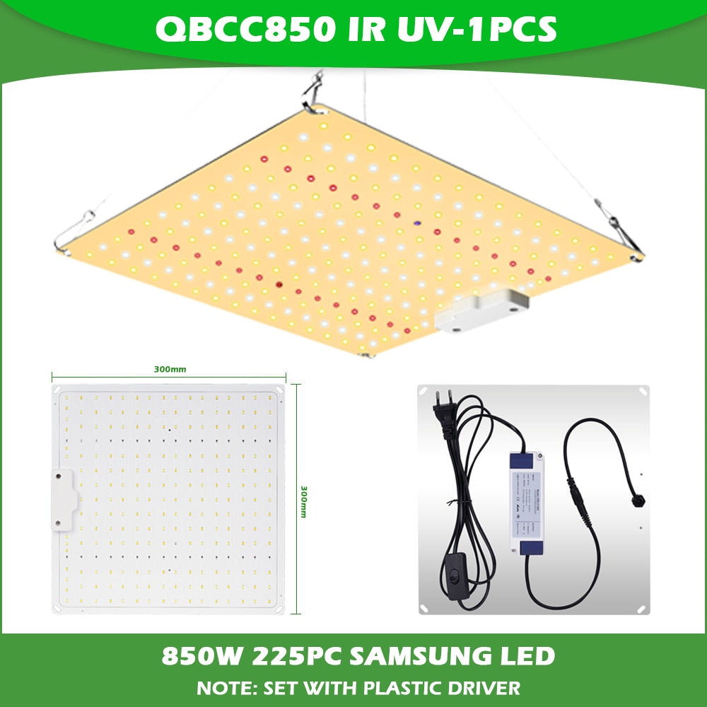 Full Spectrum 600W Grow Lamp For Plants High PPFD Uv Light Plants 2x3FT Tent For Seedling, Veg and Blooming