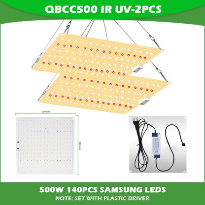 Full Spectrum 600W Grow Lamp For Plants High PPFD Uv Light Plants 2x3FT Tent For Seedling, Veg and Blooming