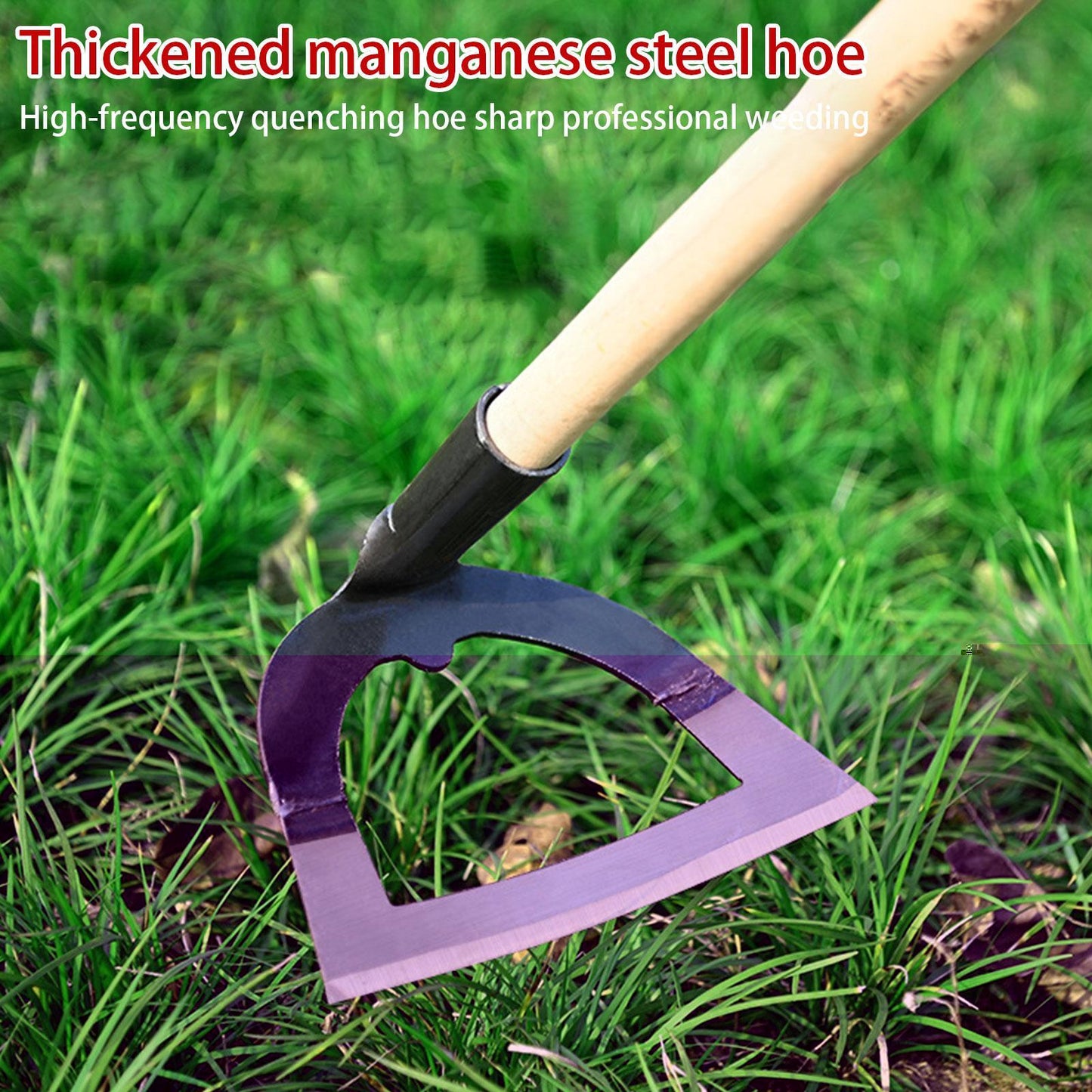 Steel Hardened Hollow Hoe Handheld Soil Weeding Rake Farm Weeding Tool Accessories Vegetable Planting Garden Tools Agricult D4V3