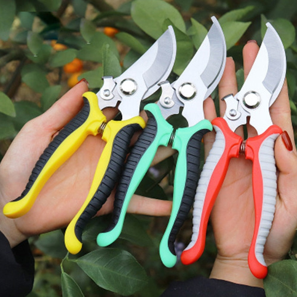 Pruner Garden Scissors Professional Sharp Bypass Pruning Shears Tree Trimmers Secateurs Hand Clippers For Garden Beak Scissors