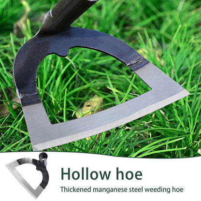 Steel Hardened Hollow Hoe Handheld Soil Weeding Rake Farm Weeding Tool Accessories Vegetable Planting Garden Tools Agricult D4V3